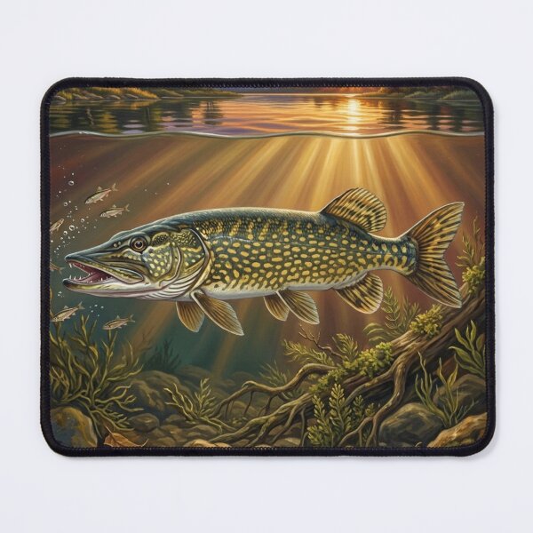 Item preview,  Northern Pike – Premium Predator Fishing Illustration designed and sold by Northbound Trail.