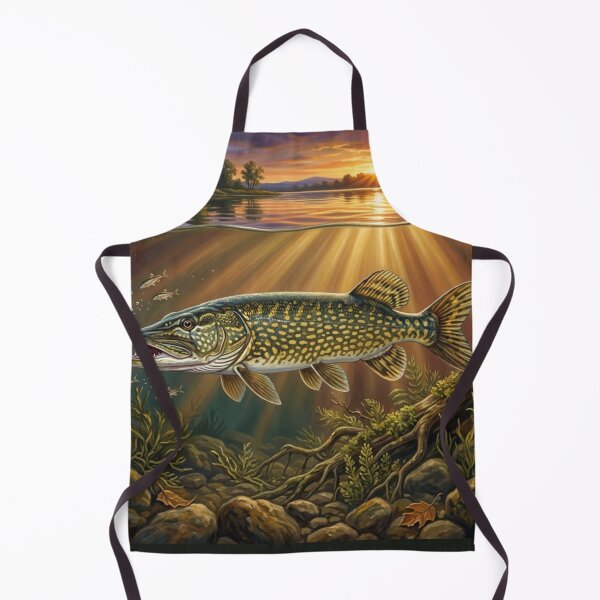 Item preview, Northern Pike – Premium Predator Fishing Illustration designed and sold by Northbound Trail.