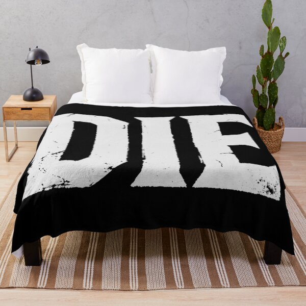 Item preview, DIE in White Grungy Letters designed and sold by StudioDestruct.