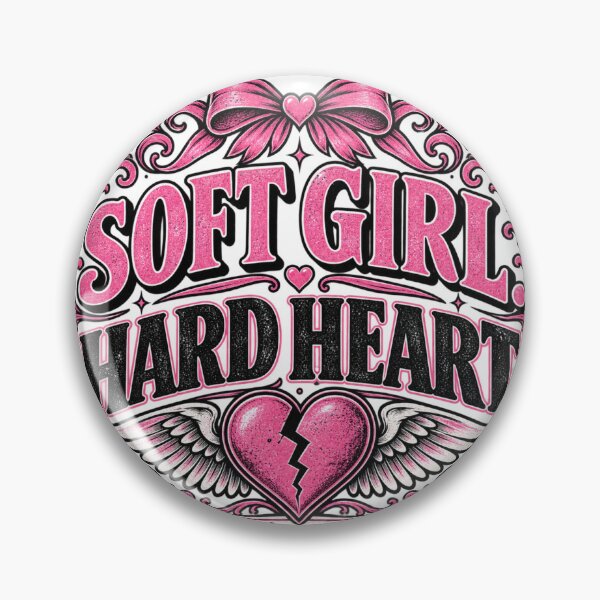 Item preview, Soft Girl Hard Heart - Still Healing Still Soft designed and sold by InkroarCo.