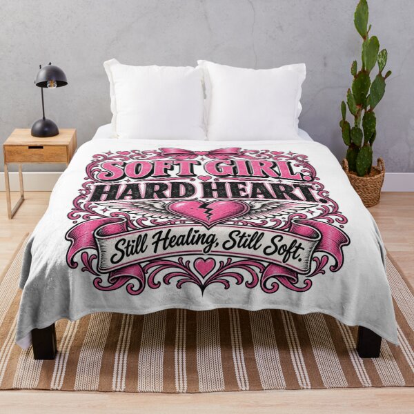 Item preview, Soft Girl Hard Heart - Still Healing Still Soft designed and sold by InkroarCo.