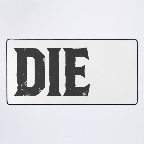 Item preview, DIE in Black Grungy Letters designed and sold by StudioDestruct.
