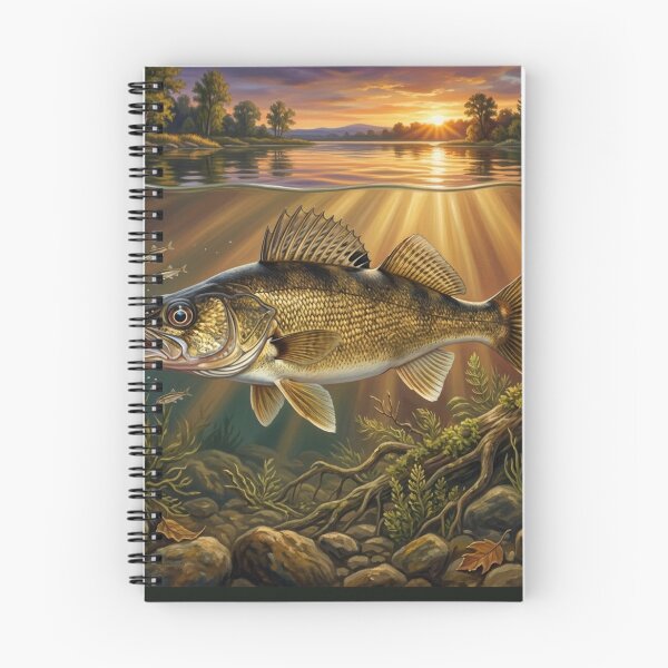Item preview, Walleye Illustration – Freshwater Legends Fishing Art designed and sold by Northbound Trail.