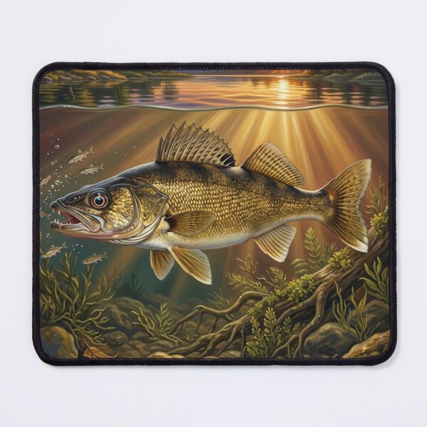 Item preview, Walleye Illustration – Freshwater Legends Fishing Art designed and sold by Northbound Trail.