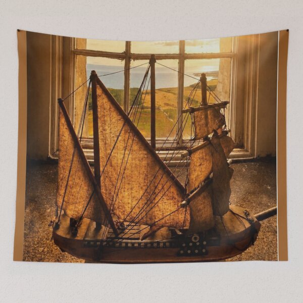 Item preview, Built For Dreams Made For Sea - Model Ship Window Sunset designed and sold by SDKENERGY.