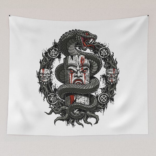 Item preview, Ancient Serpent Totem Dark Ritual Art designed and sold by Romgora.