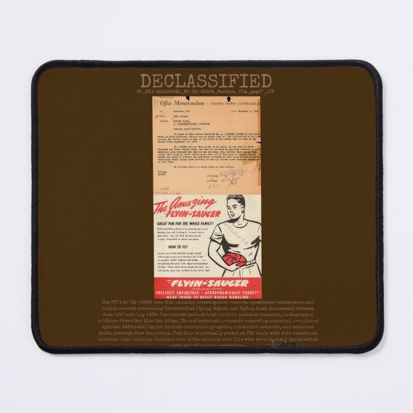 Item preview, UFO DECLASSIFIED 65_HS1-834228961_62-HQ-83894_Section_004_page7_176 designed and sold by CG17s.