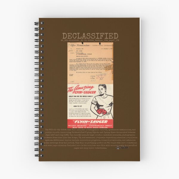 Item preview, UFO DECLASSIFIED 65_HS1-834228961_62-HQ-83894_Section_004_page7_176 designed and sold by CG17s.
