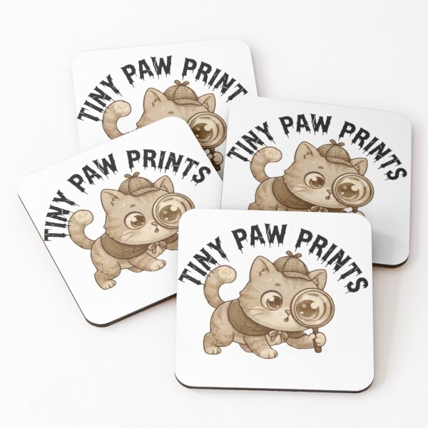 Item preview, Cute Detective Cat – Tiny Paw Prints | Kawaii Cat Lover Giftift designed and sold by PrintforDesign.