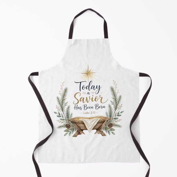Item preview, Luke 2:11 Today a Savior Has Been Born Christian Christmas designed and sold by Illustrated Faith.