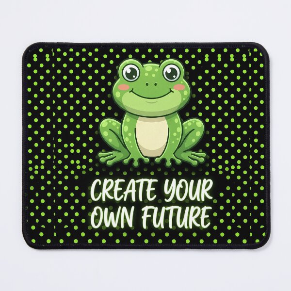 Item preview, Create Your Own Future Motivational Frog designed and sold by Basma Designs | Retro, Kawaii Shirts & Stickers.