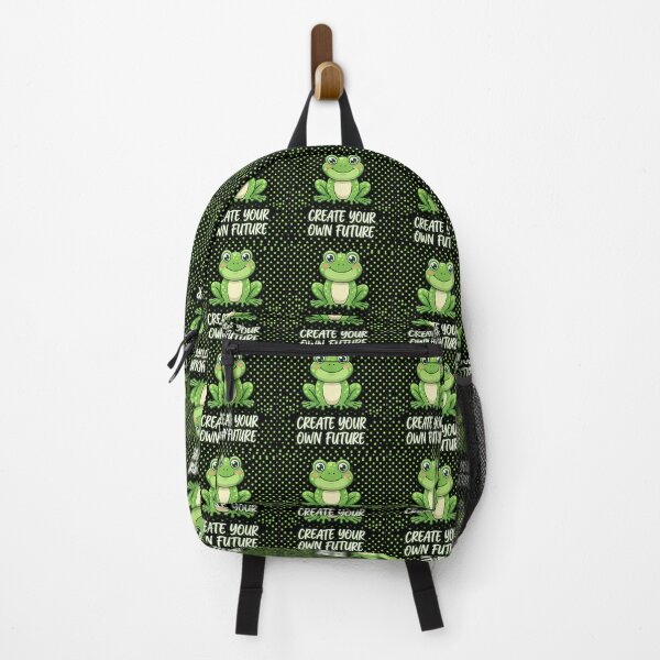 Item preview, Create Your Own Future Motivational Frog designed and sold by Basma Designs | Retro, Kawaii Shirts & Stickers.