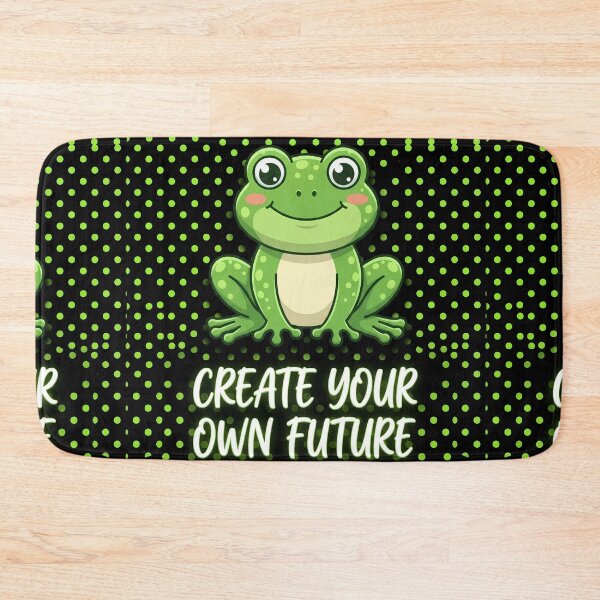 Item preview, Create Your Own Future Motivational Frog designed and sold by Basma Designs | Retro, Kawaii Shirts & Stickers.
