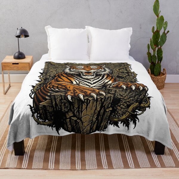 Item preview, Fierce Roaring Tiger Ancient Jungle Predator designed and sold by Romgora.