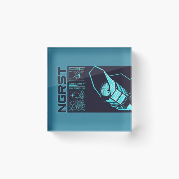 Item preview, Nancy Grace Roman Space Telescope NGRST Cyan Sci Fi HUD designed and sold by KiwiRider.
