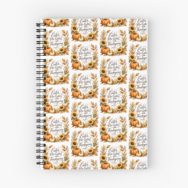 Item preview, Psalm 100:4 Enter His Gates With Thanksgiving Christian Fall Design designed and sold by Illustrated Faith.