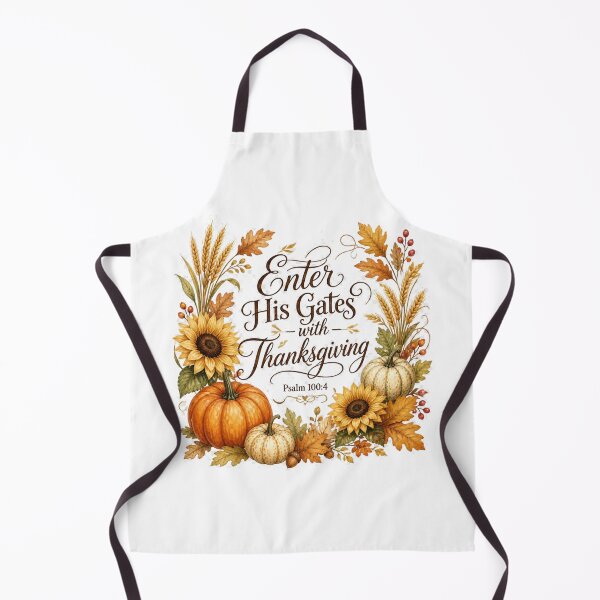 Item preview, Psalm 100:4 Enter His Gates With Thanksgiving Christian Fall Design designed and sold by Illustrated Faith.