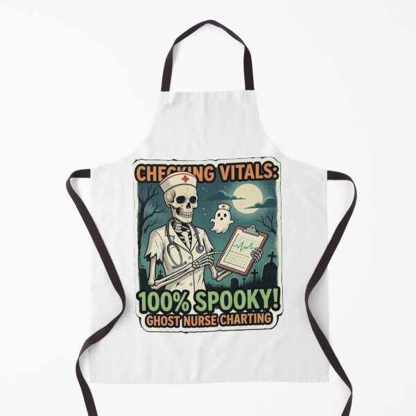 Item preview, Spooky Ghost Nurse Charting Vitals designed and sold by Mido-artister.