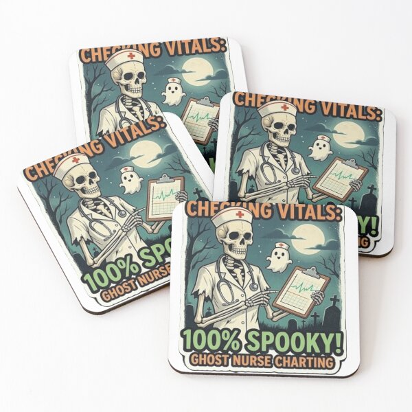 Item preview, Spooky Ghost Nurse Charting Vitals designed and sold by Mido-artister.