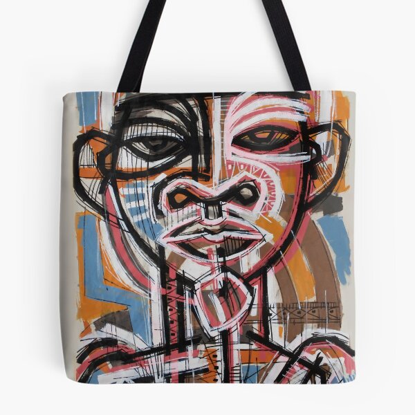 Item preview, Handmade Neo-Expressionist Mask Portrait - Urban Totem designed and sold by supernikol.
