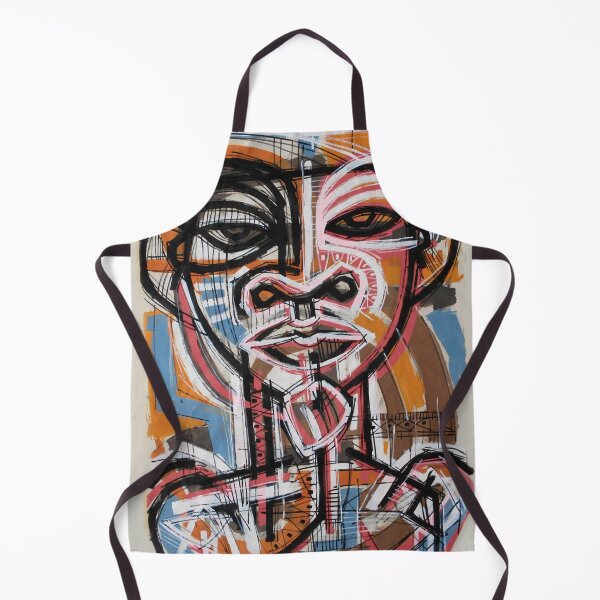 Item preview, Handmade Neo-Expressionist Mask Portrait - Urban Totem designed and sold by supernikol.