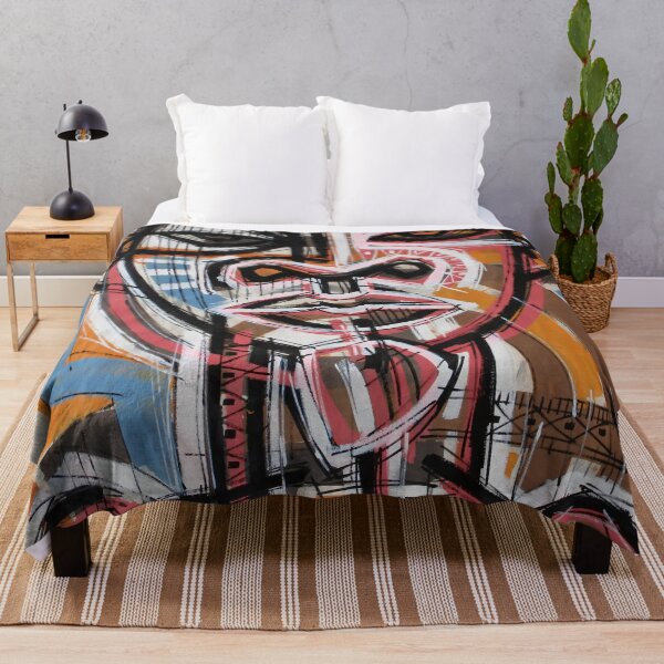 Item preview, Handmade Neo-Expressionist Mask Portrait - Urban Totem designed and sold by supernikol.