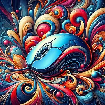 Artwork thumbnail, Computer mouse by JALNERVION SHOP