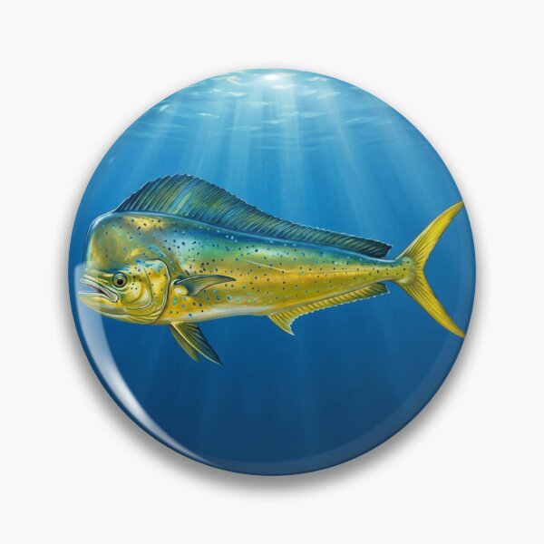 Item preview, Mahi-Mahi Illustration – Saltwater Legends Fishing Art designed and sold by Northbound Trail.