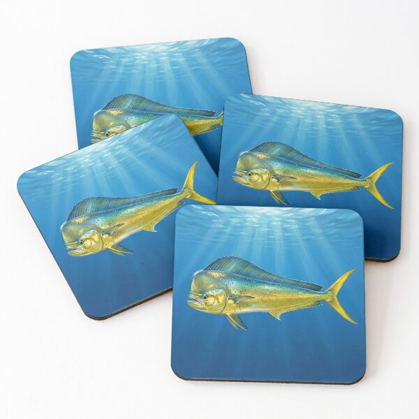 Item preview, Mahi-Mahi Illustration – Saltwater Legends Fishing Art designed and sold by Northbound Trail.