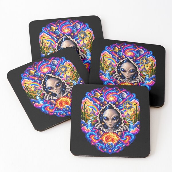 Item preview, Funny Psychedelic Alien Cosmic Portal Space Art designed and sold by elderberry.