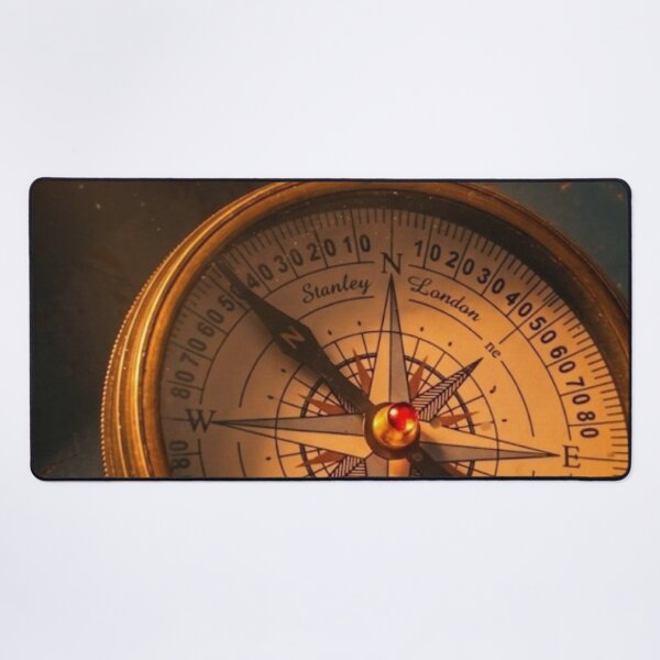 Item preview, Wicklow Ireland Vintage Brass Compass - Coordinates Travel Art designed and sold by SDKENERGY.