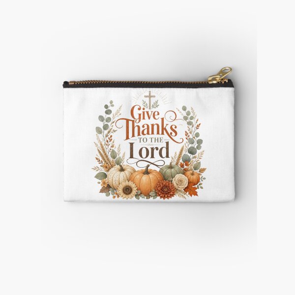 Item preview, Give Thanks to the Lord Christian Fall Thanksgiving Design designed and sold by Illustrated Faith.