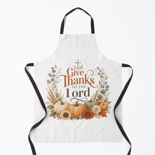 Item preview, Give Thanks to the Lord Christian Fall Thanksgiving Design designed and sold by Illustrated Faith.
