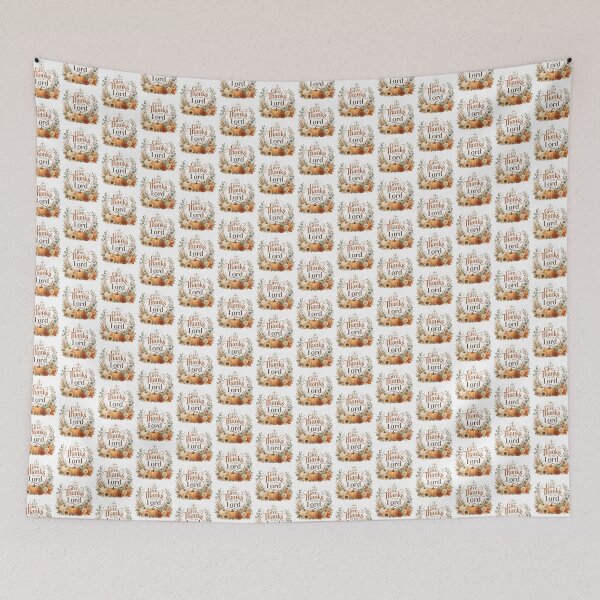 Item preview, Give Thanks to the Lord Christian Fall Thanksgiving Design designed and sold by Illustrated Faith.