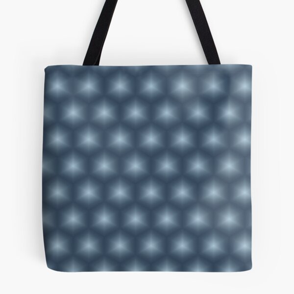 Item preview, Soft Blue Glowing Hexagonal Pattern designed and sold by IntelliMindDesigns.