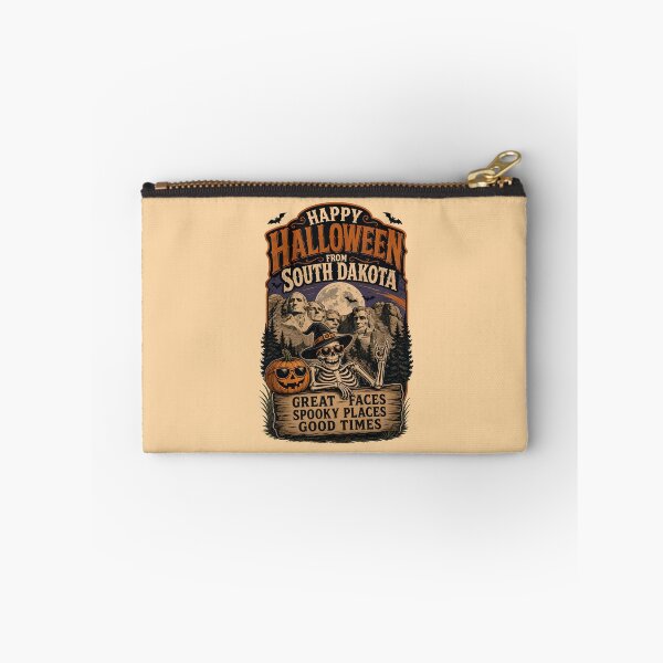 Item preview, Happy Halloween from South Dakota - Great faces Spooky places Good times designed and sold by ParadoxParadox.