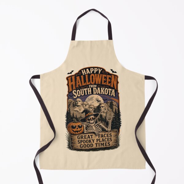 Item preview, Happy Halloween from South Dakota - Great faces Spooky places Good times designed and sold by ParadoxParadox.