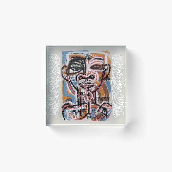 Item preview, Handmade Neo-Expressionist Mask Portrait - Urban Totem designed and sold by supernikol.