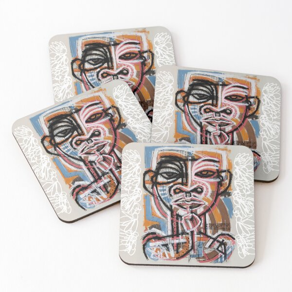 Item preview, Handmade Neo-Expressionist Mask Portrait - Urban Totem designed and sold by supernikol.