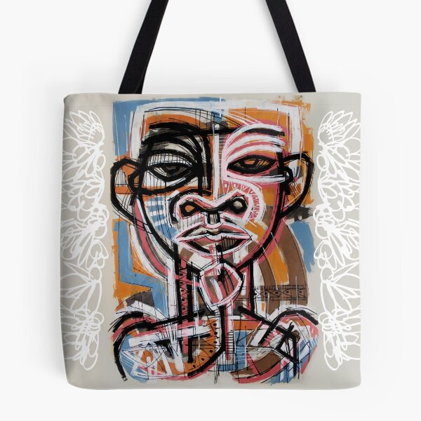 Item preview, Handmade Neo-Expressionist Mask Portrait - Urban Totem designed and sold by supernikol.