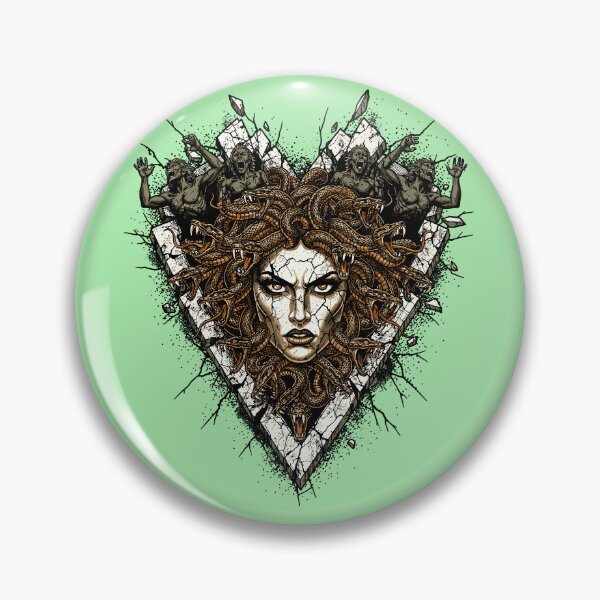 Item preview, Medusa Head Snakes Dark Mythical Power designed and sold by Romgora.