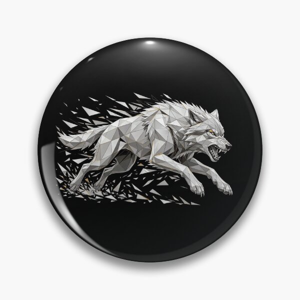 Item preview, Shattered Wolf - Geometric Running Wolf designed and sold by Fulaly.