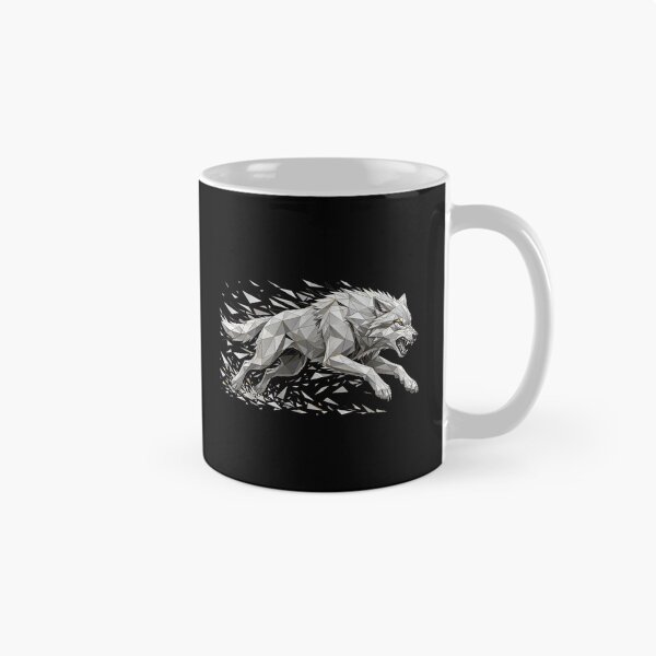 Item preview, Shattered Wolf - Geometric Running Wolf designed and sold by Fulaly.