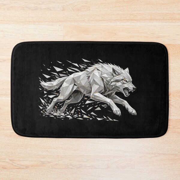 Item preview, Shattered Wolf - Geometric Running Wolf designed and sold by Fulaly.