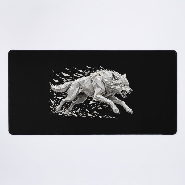 Item preview, Shattered Wolf - Geometric Running Wolf designed and sold by Fulaly.
