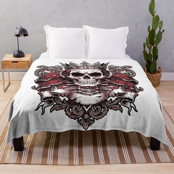 Item preview, Regal Crowned Skull Warrior Ornate Design designed and sold by Romgora.