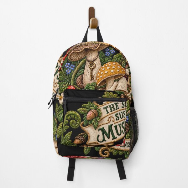 Item preview, Mushroom Cottagecore Embroidery – Society of Suspicious Mushrooms Funny Woodland Art designed and sold by Emoji Emblems.