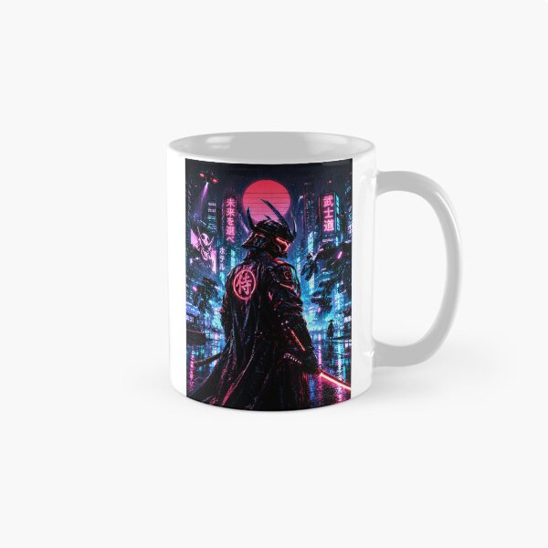 Item preview, Cyberpunk Samurai in Neon City designed and sold by IRONFRAME.