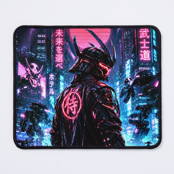 Item preview, Cyberpunk Samurai in Neon City designed and sold by IRONFRAME.