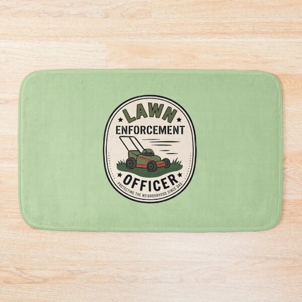 Item preview, Lawn Enforcement Officer – Funny Dad Mowing  designed and sold by LuloCreative.